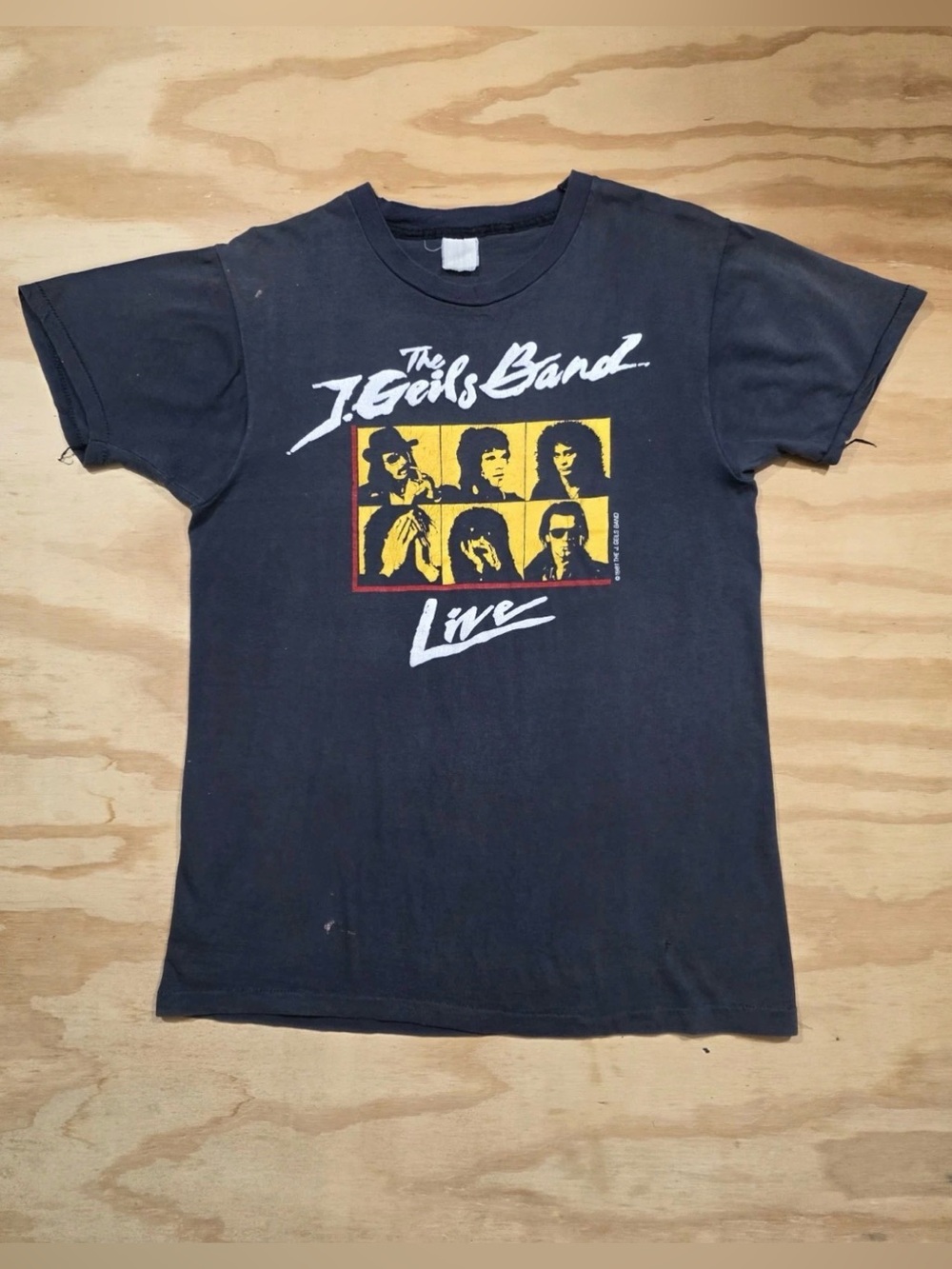 Vintage 80s The J. Geils Band T-Shirt 1981 Concert Tour Classic Rock Medium